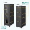 CP-SVN3690BKN 19インチサーバーラック(36U) CP-SVN3690BKN / 19インチサーバーラック(36U)