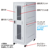 CP-SVN3690GY 19インチサーバーラック(36U) CP-SVN3690GY / 19インチサーバーラック(36U)