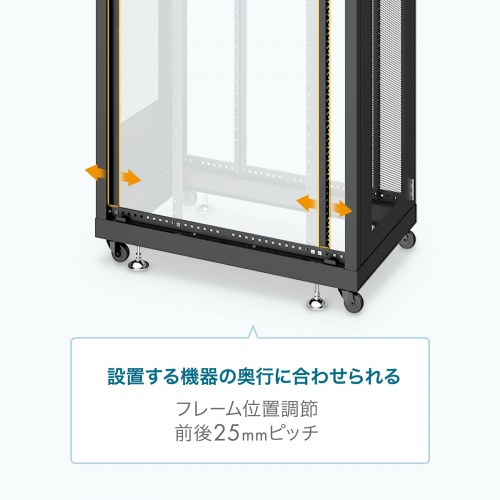 CP-SVN3690MBKN【19インチサーバーラック メッシュパネル仕様 CP-SVN3690MBKN【19インチサーバーラック メッシュパネル仕様