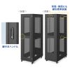CP-SVN4210MBKN / 19インチサーバーラック　メッシュパネル仕様(42U)