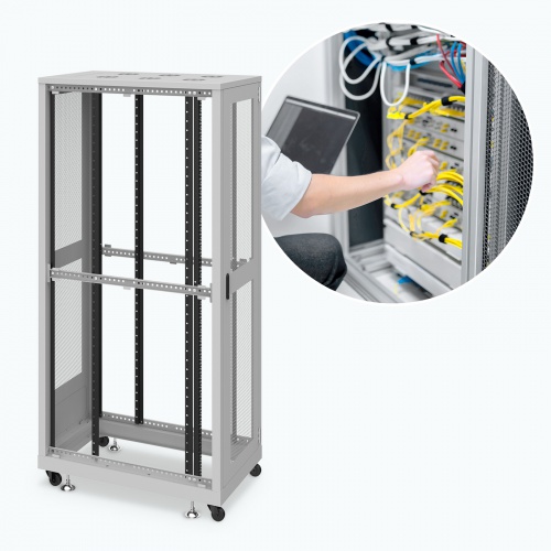 CP-SVN4290MGYN / 19インチサーバーラック　メッシュパネル仕様(42U)