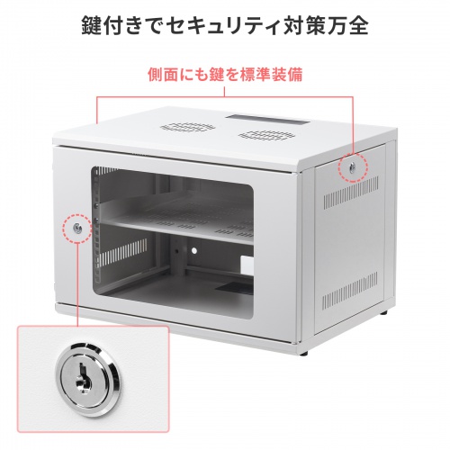 CP-SVNAW6ULGY / 19インチラック(6U・壁掛け・卓上対応)