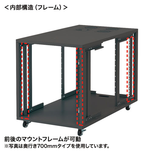 CP-SVNC4 / 19インチサーバーボックス(12U・奥行き600mm)