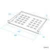 CP-SVNT1UBKA EIA用スリット付棚板(1U・ブラック) CP-SVNT1UBKA / EIA用スリット付棚板(1U・ブラック)