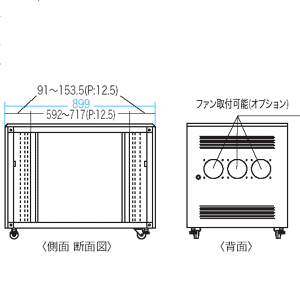 CP-SVT12U / サーバーラック