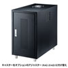 CP-THBOX4UBK キャスター付きハブボックス(4U・ブラック) CP-THBOX4UBK / キャスター付きハブボックス(4U・ブラック)