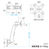 CR-LA1004N / 垂直液晶モニターアーム（壁面用）