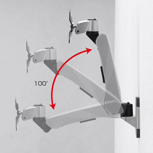 CR-LA1004 / 垂直液晶モニターアーム（壁面用）