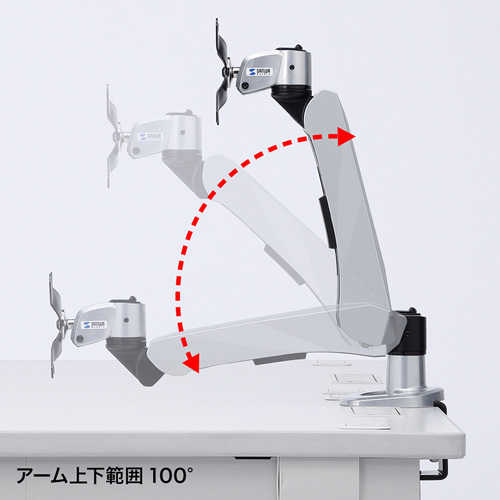 CR-LA1005N / 垂直液晶モニターアーム（机用・垂直）