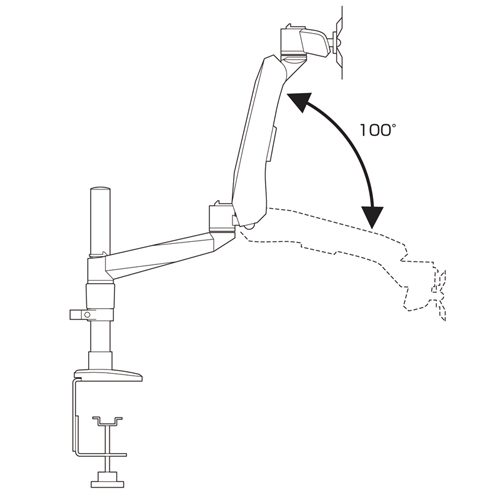 CR-LA1007 / 水平垂直液晶モニターアーム(2面)