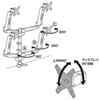 CR-LA1008N / 水平垂直液晶モニターアーム（机用・水平垂直・4面）