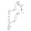 CR-LA1008 / 水平垂直液晶モニターアーム(4面)