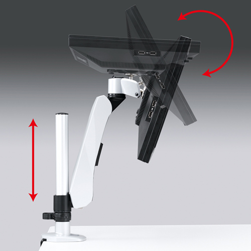CR-LA1008 / 水平垂直液晶モニターアーム(4面)