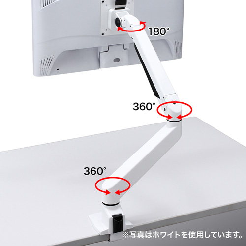 CR-LA1301BKN / 水平垂直多関節液晶モニターアーム（ブラック）