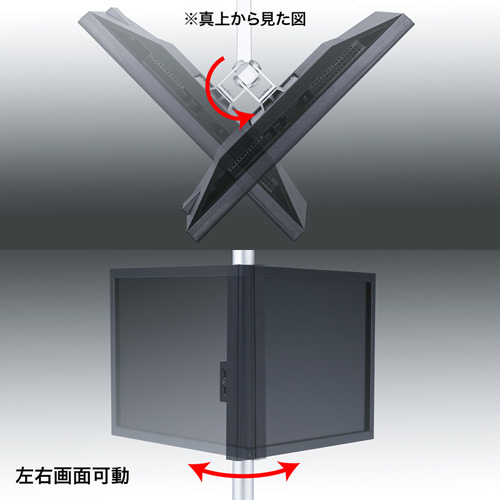 CR-LA1403N / 水平多関節液晶モニタアーム（H700mm・1面）