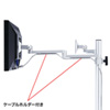 CR-LA1404N 水平多関節液晶モニタアーム(H700mm・左右2面) CR-LA1404N / 水平多関節液晶モニタアーム(H700mm・左右2面)