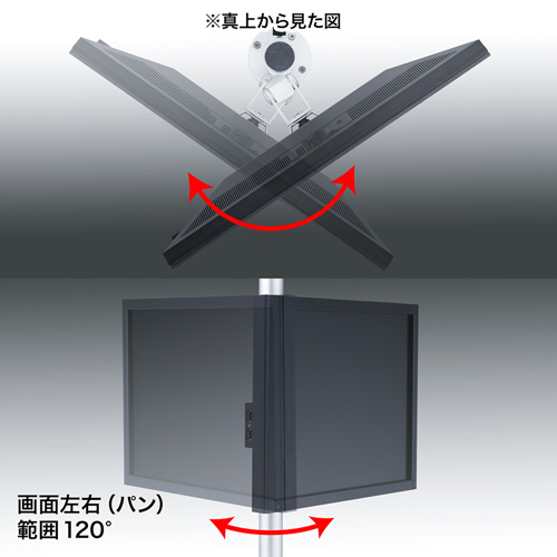 CR-LA1405N / 水平多関節液晶モニタアーム（H700・上下2面）