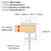 CR-LA1405 / 水平多関節液晶モニタアーム（H700・上下2面）