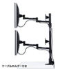 CR-LA1505BK 水平多関節液晶モニタアーム(4面) CR-LA1505BK / 水平多関節液晶モニタアーム(4面)