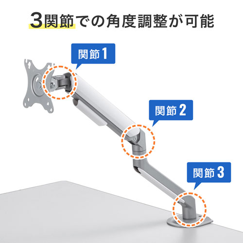 CR-LA1901 / 水平垂直液晶モニターアーム