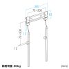 CR-LA207 スリムタイプディスプレイ壁掛け金具 CR-LA207 / スリムタイプディスプレイ壁掛け金具