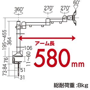 CR-LA501 / 水平多関節アーム
