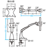 CR-LA801 / 上下昇降機能付水平液晶モニタアーム