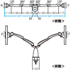 CR-LA802 上下昇降機能付水平2面液晶モニタアーム CR-LA802 / 上下昇降機能付水平2面液晶モニタアーム