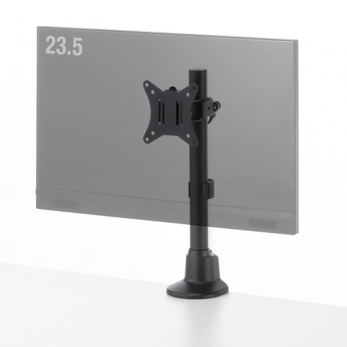 CR-LAC115BK / モニターアーム（シングル・ショートアーム・薄型ショートクランプ・ブラック）