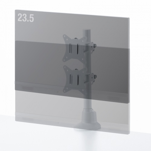 CR-LAC115W / モニターアーム（シングル・ショートアーム・薄型ショートクランプ・ホワイト）