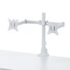 CR-LAC216W / モニターアーム（デュアル・ロングアーム・薄型ショートクランプ・ホワイト）