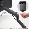 CR-LAC2403BK / モニターアーム（デュアル・ガススプリング式・薄型ショートクランプ・ブラック）