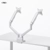 CR-LAC2403W モニターアーム(デュアル・ガススプリング式・薄型ショートクランプ・ホワイト) CR-LAC2403W / モニターアーム(デュアル・ガススプリング式・薄型ショートクランプ・ホワイト)