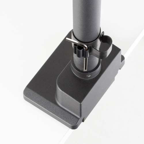 CR-LAC2407BK / モニターアーム（デュアル・ガススプリング式・支柱タイプ・ブラック）