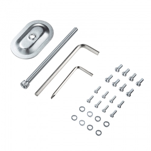 CR-LAC2407BK / モニターアーム（デュアル・ガススプリング式・支柱タイプ・ブラック）