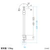 CR-LACAM6 / クランプ式カメラマウント（伸縮タイプ）