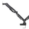 CR-LACDK2402BK / ドッキングステーション搭載モニターアーム（デュアルアーム・ガススプリング式）
