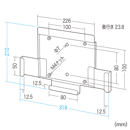 CR-LAIPAD11W / 12.9インチiPad Pro用モニターアーム・壁面取付けブラケット