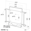 CR-LAIPAD3BK / iPadホルダー縦用（ブラック)