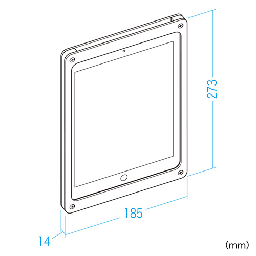 CR-LAIPAD8 / 9.7インチiPad用VESA対応アクリルケース