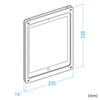 CR-LAIPAD9 12.9インチiPad Pro用VESA対応アクリルケース CR-LAIPAD9 / 12.9インチiPad Pro用VESA対応アクリルケース