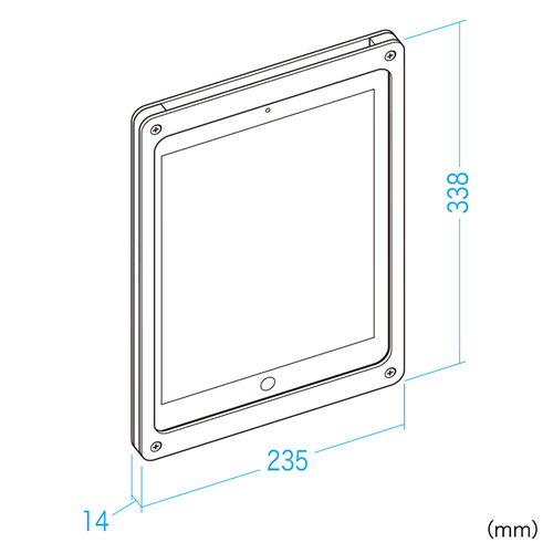 CR-LAIPAD9 / 12.9インチiPad Pro用VESA対応アクリルケース