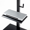 CR-LAST24 壁寄せ手動上下昇降液晶ディスプレイスタンド(ブラック) CR-LAST24 / 壁寄せ手動上下昇降液晶ディスプレイスタンド(ブラック)