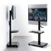 CR-LAST24 壁寄せ手動上下昇降液晶ディスプレイスタンド(ブラック) CR-LAST24 / 壁寄せ手動上下昇降液晶ディスプレイスタンド(ブラック)