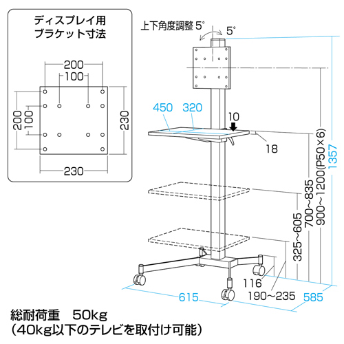 CR-LAST7N / 20型～32型液晶TV・ディスプレイスタンド