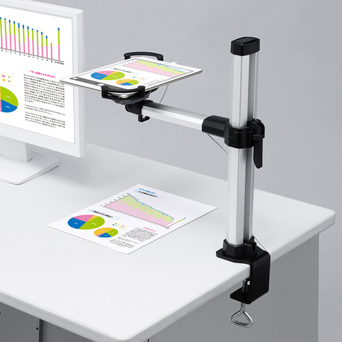 CR-LATAB19 / 7～11インチ対応iPad・タブレットステージ　クランプタイプ