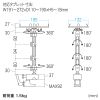 CR-LATAB22N 7~11インチ対応タブレットアーム(クランプ式・4関節) CR-LATAB22N / 7~11インチ対応タブレットアーム(クランプ式・4関節)