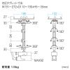 CR-LATAB22N / 7～11インチ対応タブレットアーム（クランプ式・4関節）