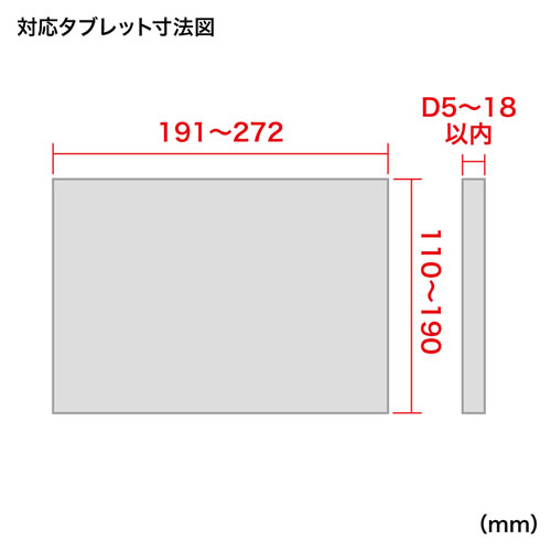 CR-LATAB22 / 7～11インチ対応iPad・タブレット用支柱取付けアーム