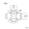 CR-LATAB30 厚さ30mm対応iPad・タブレット用鍵付きVESA取付けホルダー CR-LATAB30 / 厚さ30mm対応iPad・タブレット用鍵付きVESA取付けホルダー